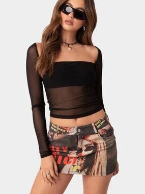 Edikted Marta Mesh Top